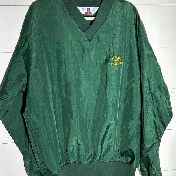 VINTAGE Green Bay Packers Windbreaker Men's Large - Picture 1 of 3